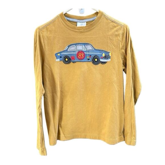 Hanna Andersson Other - Hanna Andersson Shirt Car Applique Long Sleeve Yellow 100% Cotton Size 150cm 12Y